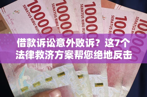 北京借款诉讼意外败诉？这7个法律救济方案帮您绝地反击！