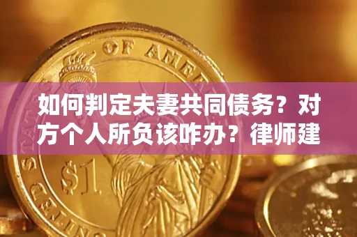 北京如何判定夫妻共同债务？对方个人所负该咋办？律师建议