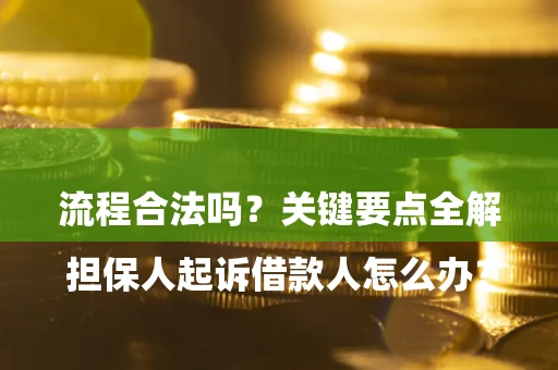 北京

担保人起诉借款人怎么办？流程合法吗？关键要点全解析