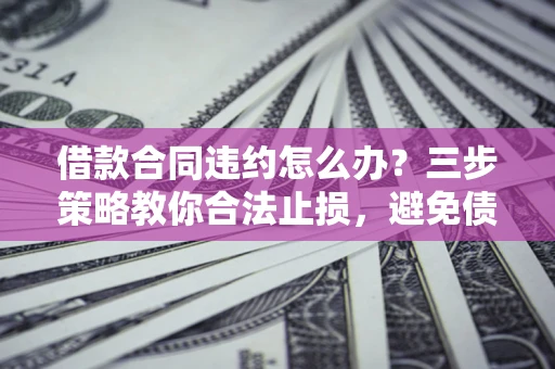 北京借款合同违约怎么办？三步策略教你合法止损，避免债务危机升级